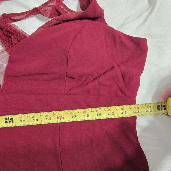 Ever PrettyPlus Size Sleeveless High Slit Formal Chiffon Dress NWT Sz 26 - Picture 5 of 14